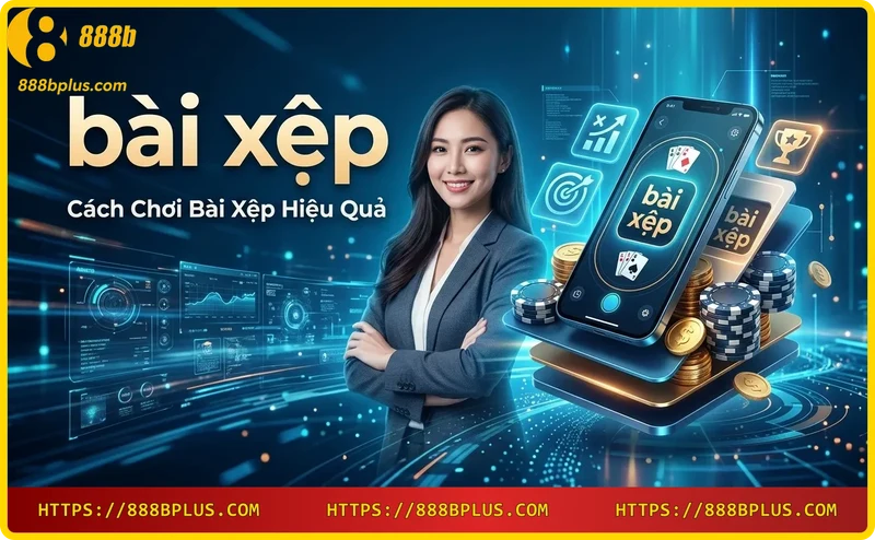 Bàn tay sắp xếp bài xệp thành ba chi