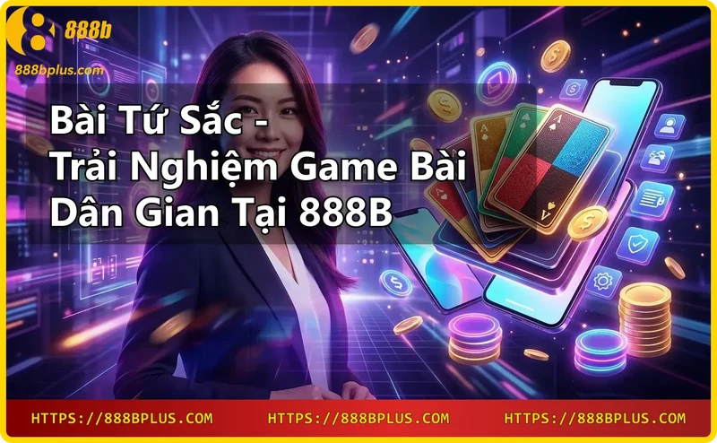 Các lá bài tứ sắc với bốn màu xanh, vàng, đỏ, trắng