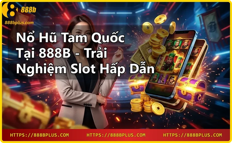 Hình ảnh game nổ hũ tam quốc với các nhân vật Quan Vũ, Gia Cát Lượng