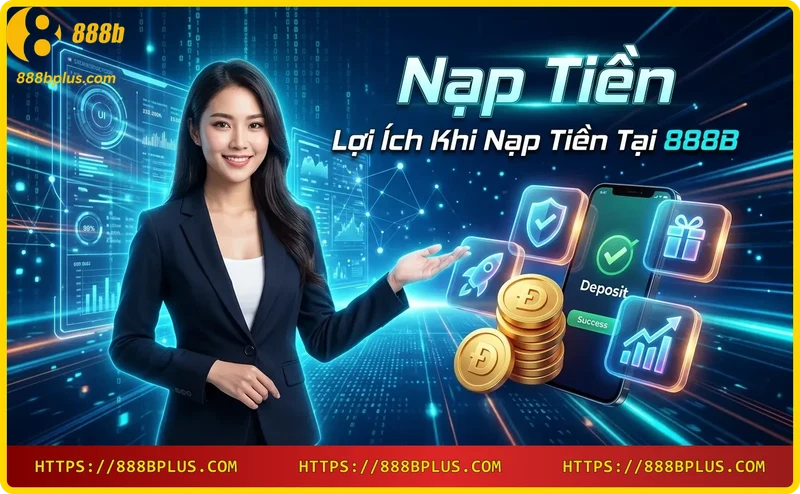 Lợi ích nạp tiền 888B - an toàn, nhanh chóng, đa dạng phương thức